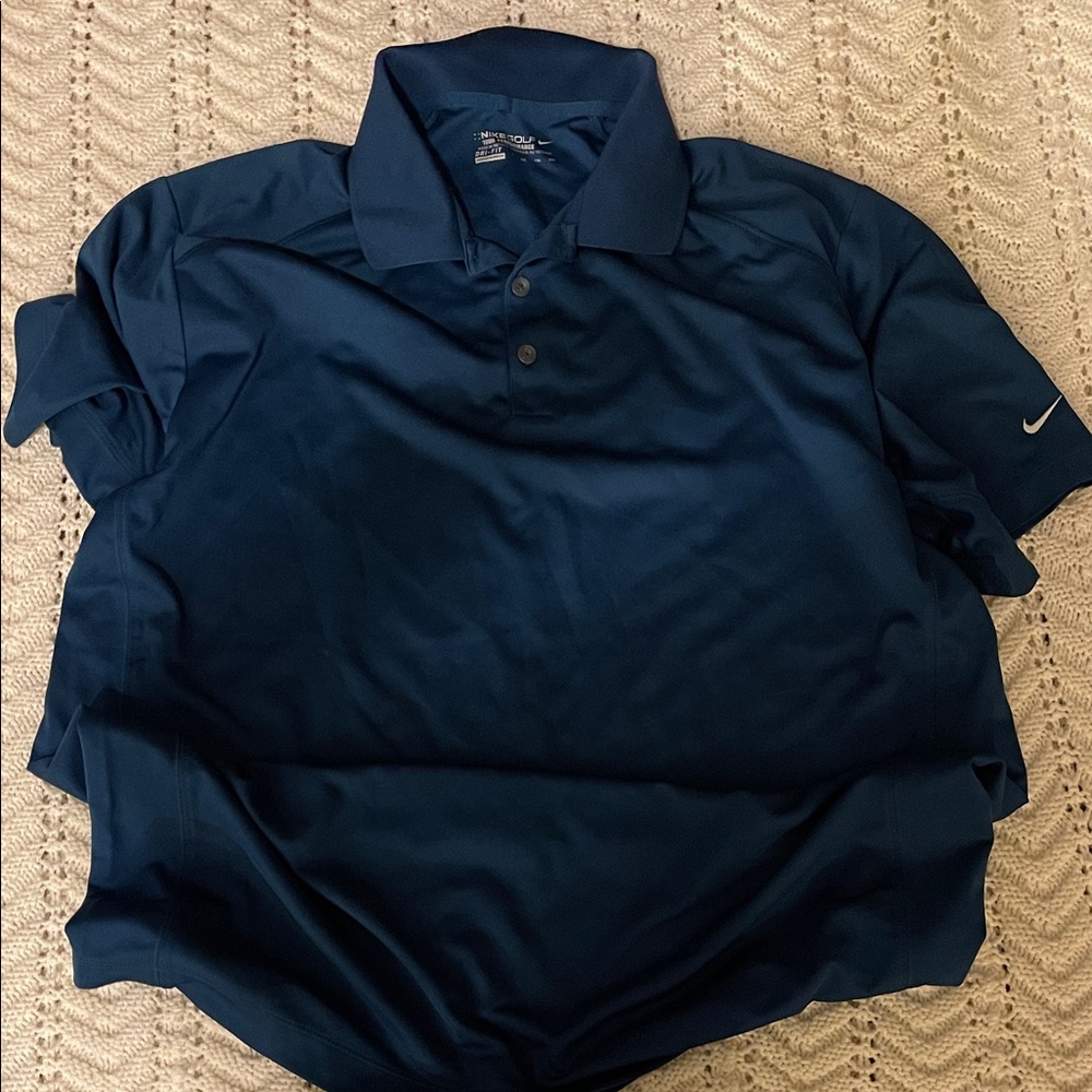 Nike Men's Deep Blue Polo Shirt